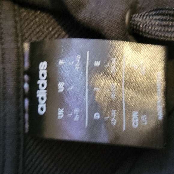 ADIDAS~ Hooded Sweatshirt, Black, L - Picture 4 of 5